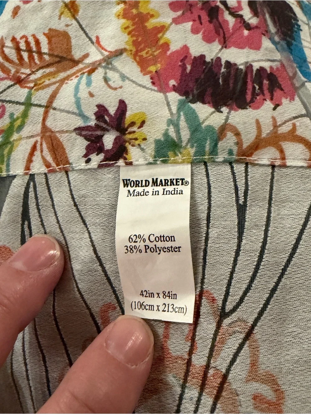 Cost Plus World Market 84” length